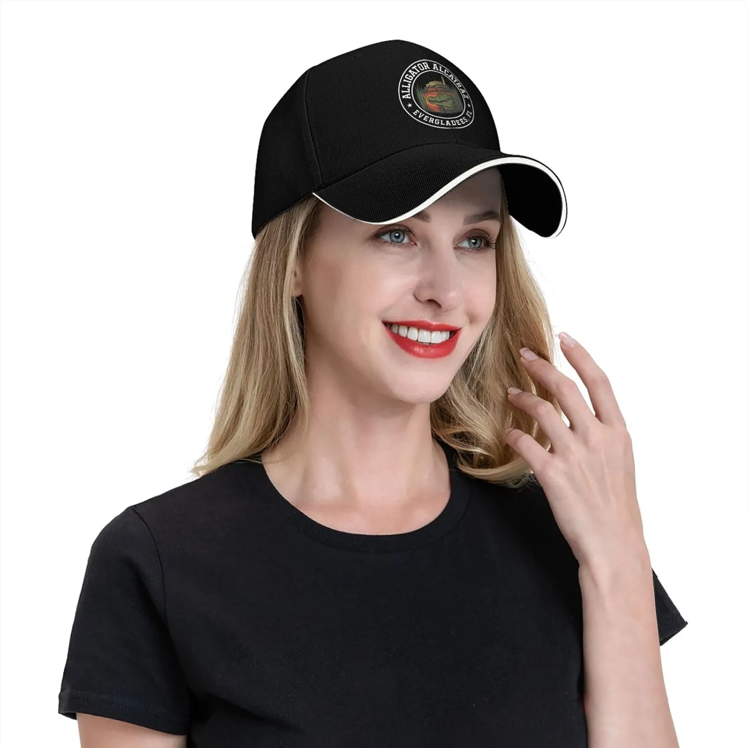 Alligator Alcatraz Hat for Men Baseball Caps Trendy Washed Running Hats Breathable