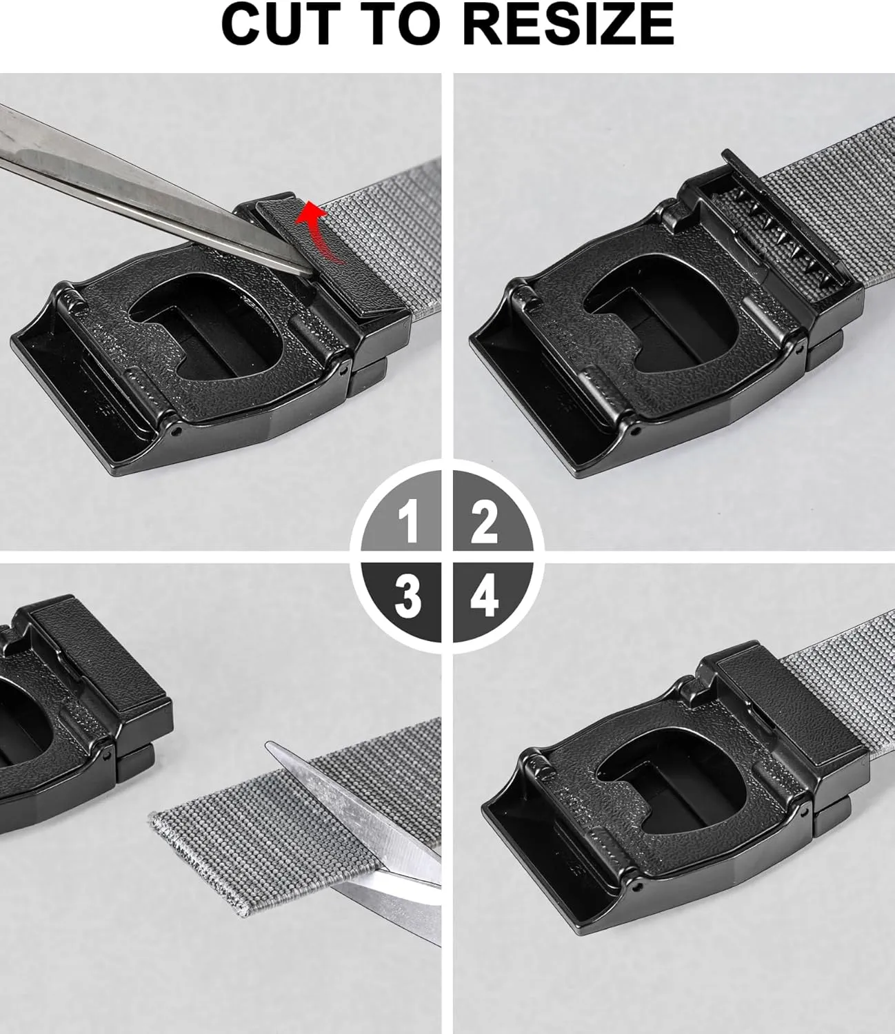 BULLIANT Men Belt Multi Pack,Tactical Stretch Belt Adjustable For Rigger Military Heavy Duty Work 1.5"-Cut For Fit