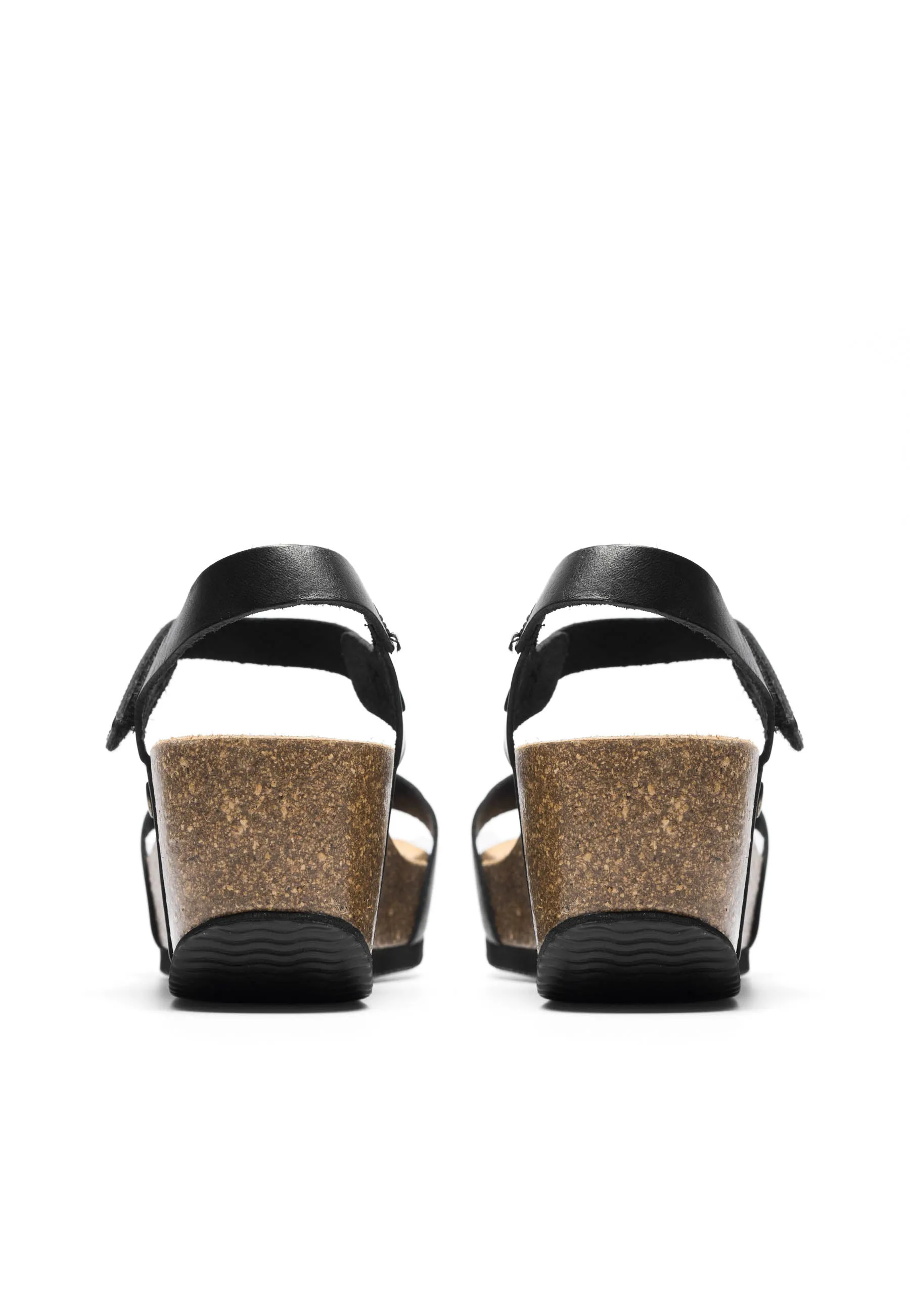 CASANNI Velcro Sandal Vegetable Tanned Leather