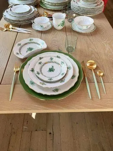 Chinese Bouquet 11" American Dinner Plate by Herend