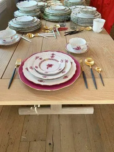 Chinese Bouquet 11" American Dinner Plate by Herend