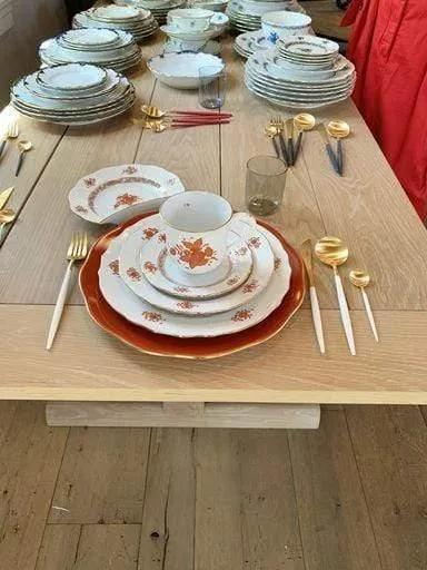 Chinese Bouquet 11" American Dinner Plate by Herend