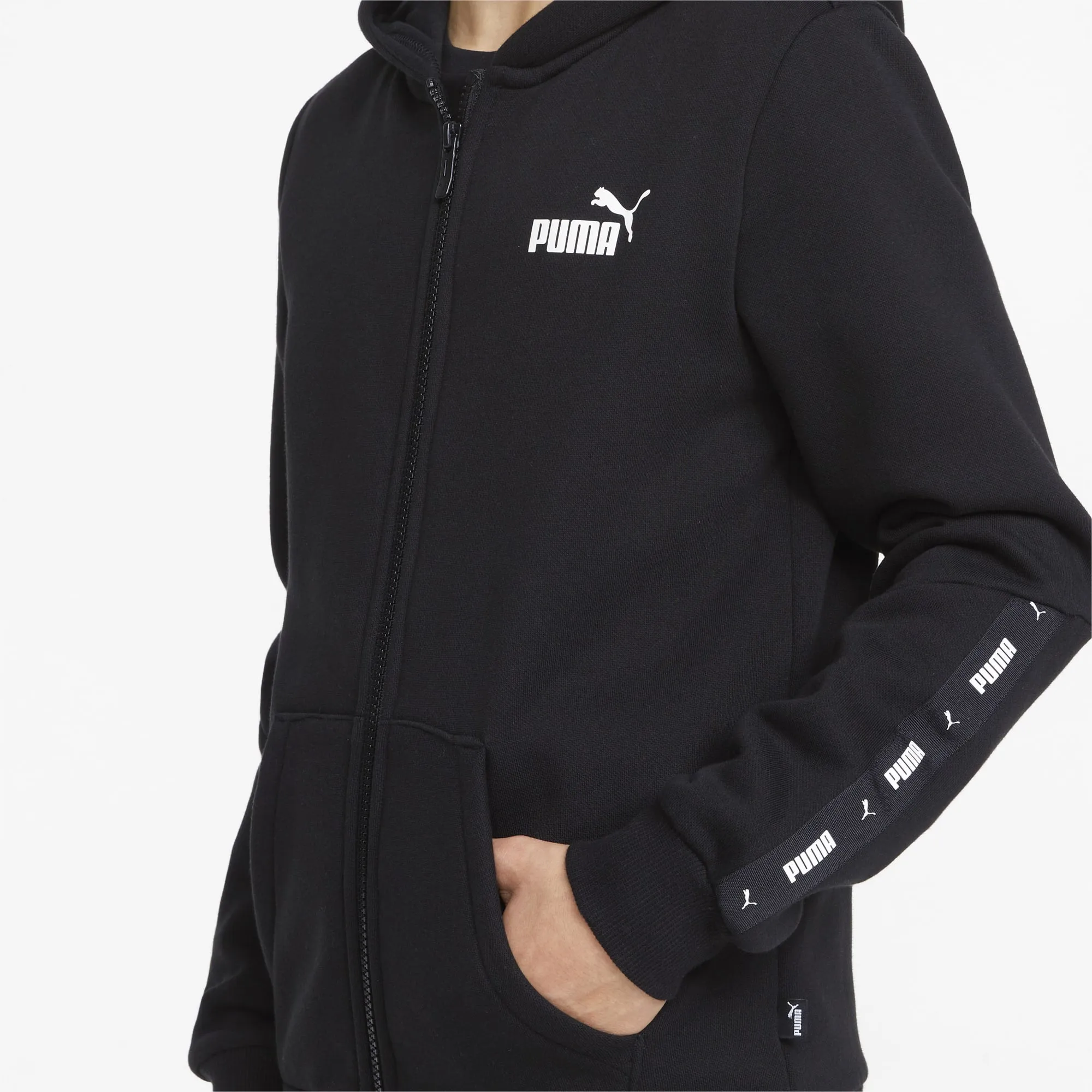 Felpa Boys Essentials  Tape Full-Zip