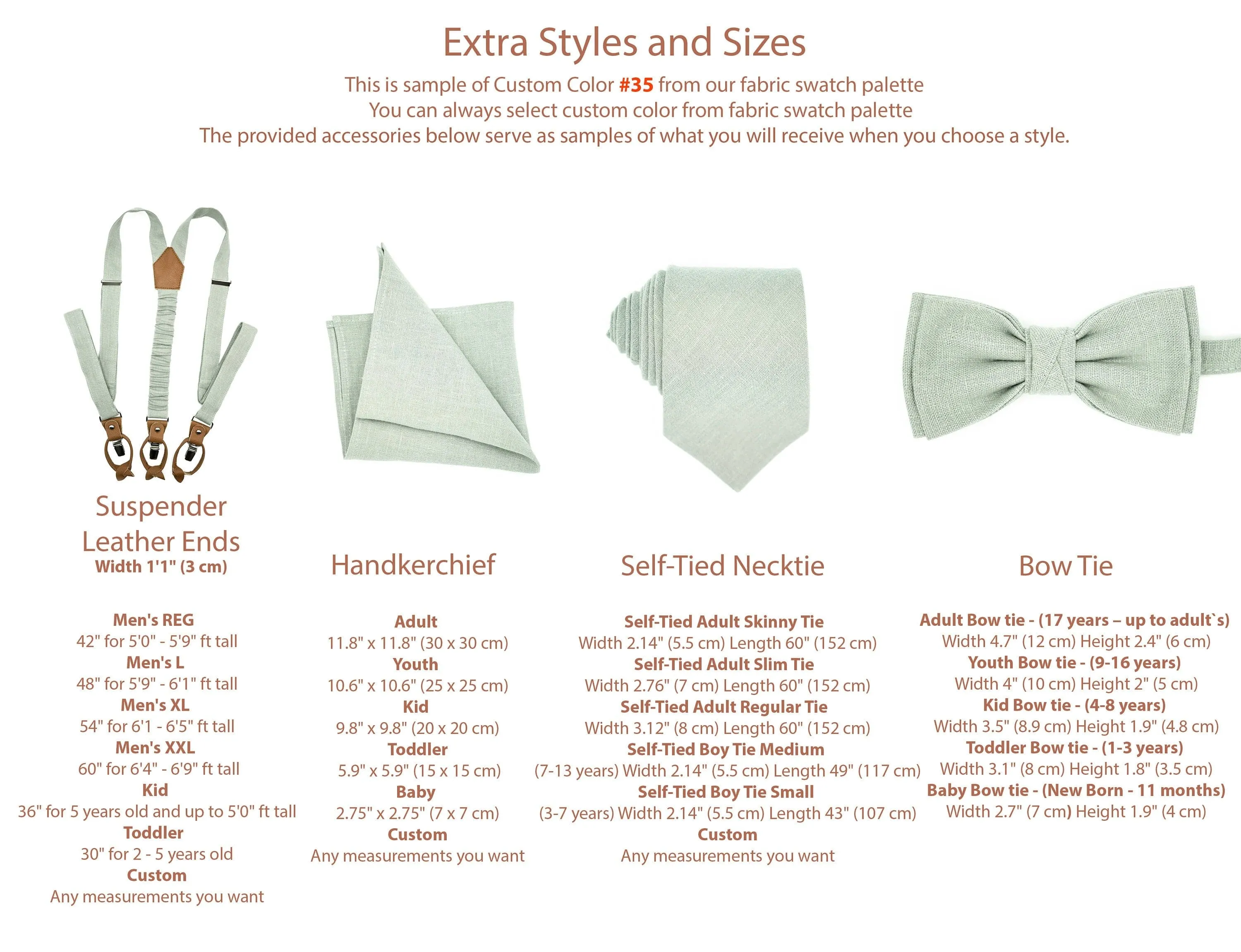 Hunter Green Suspenders & Bow Tie for Boys, Men - Ideal Wedding Accessory