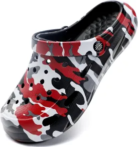 Kids Boys Girls Classic Camo Beach Clogs | Lightweight Water Sandals - Quick-Dry Non-Slip Light and Durable ??Little Kid/Big Kid??