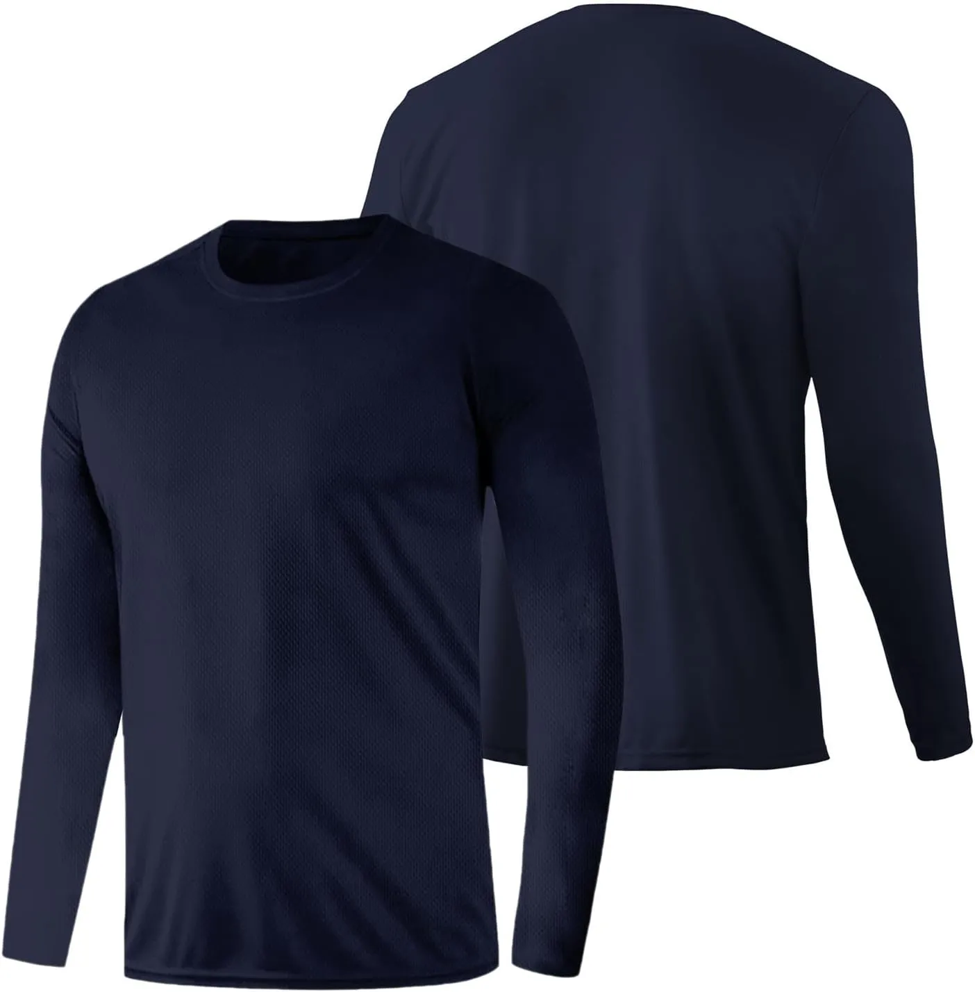 Men's UPF 50  Long Sleeve Tee Shirts UV Sun Protection Quick Dry Tee Shirt Swim Athletic Running Workout