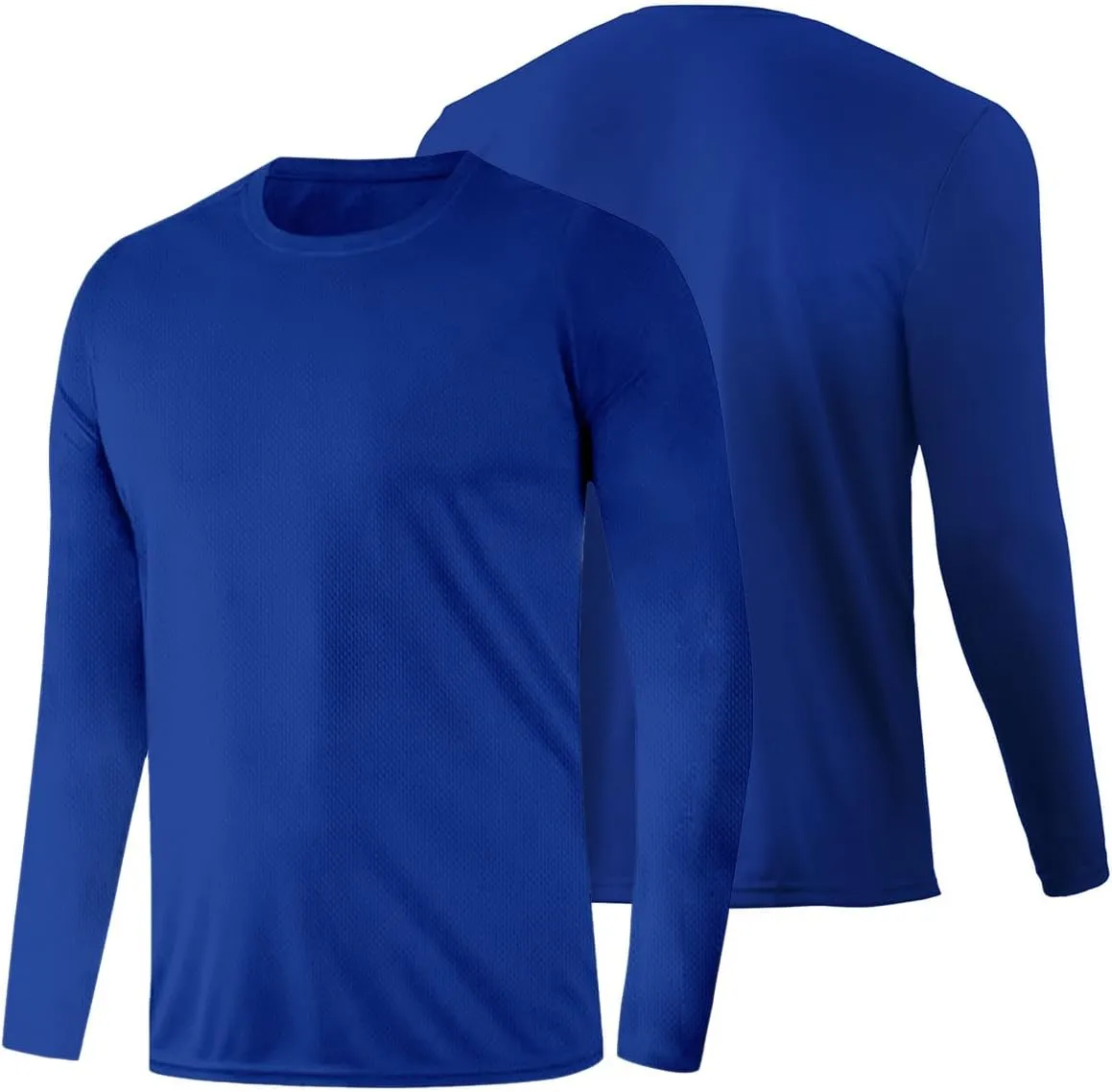 Men's UPF 50  Long Sleeve Tee Shirts UV Sun Protection Quick Dry Tee Shirt Swim Athletic Running Workout
