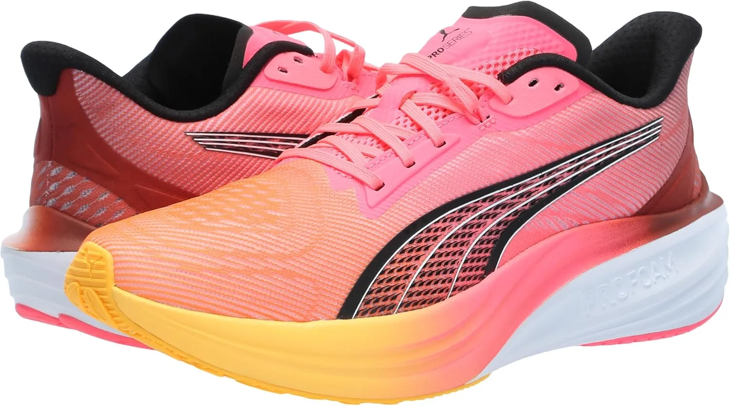 PUMA Women's Darter Pro Running Shoes, Sun Stream-Sunset Glow, 7.5