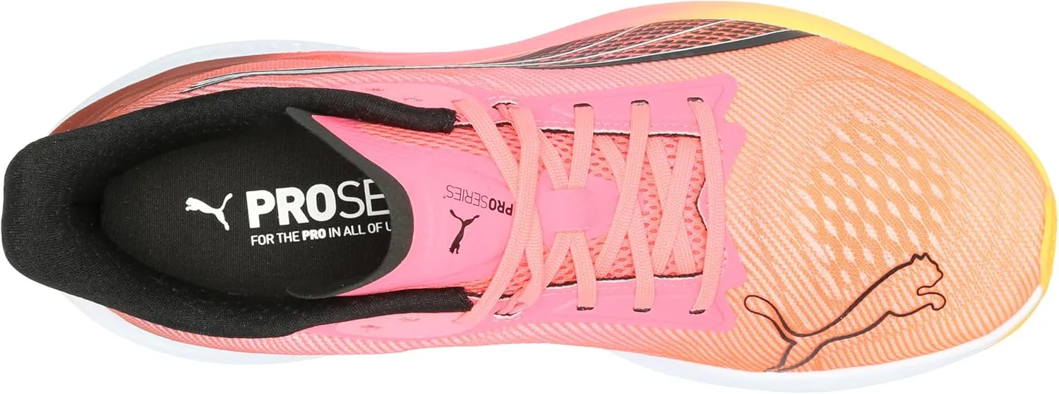 PUMA Women's Darter Pro Running Shoes, Sun Stream-Sunset Glow, 7.5
