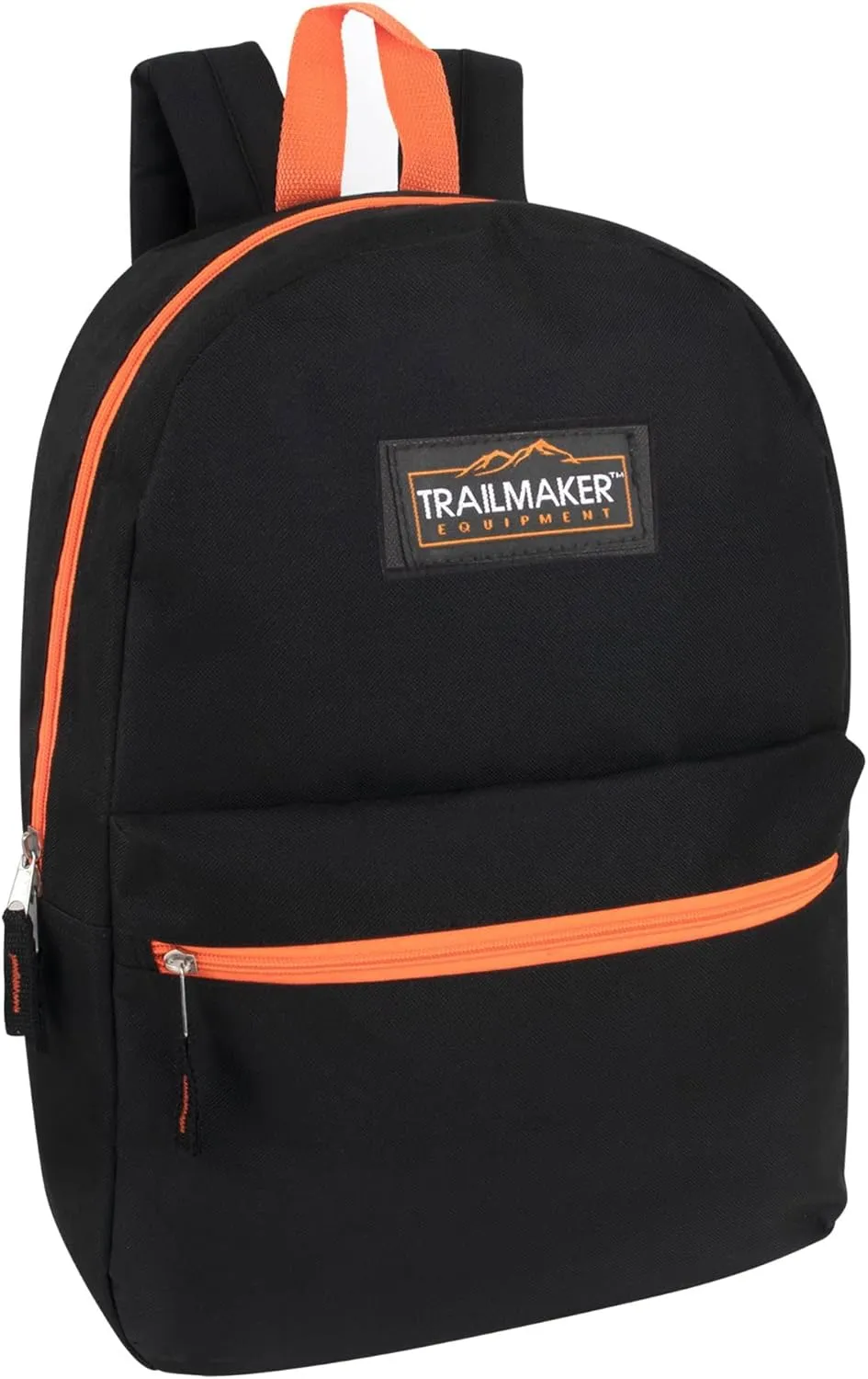 Trail maker 24 Pack Classic Backpacks in Bulk Wholesale Back Packs for Boys and Girls (Black Color Trim Pack)