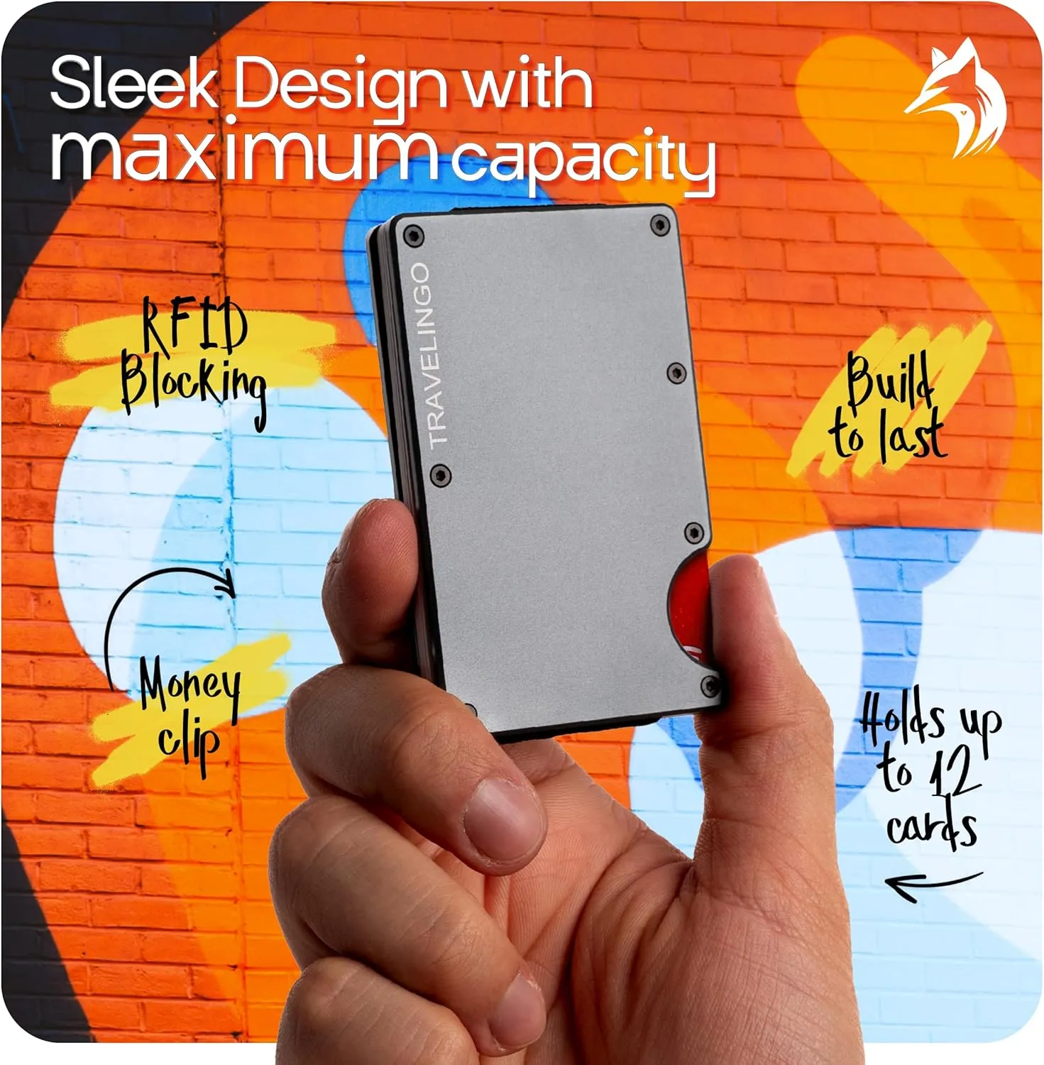 wallets for men, Metal Wallets For Men Minimalist Credit Card Holder - Slim Wallet for Men with RFID Blocking - Front Pocket Wallet with Money Clip (Iron)